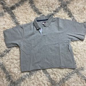 Vintage Cropped Collar Polo